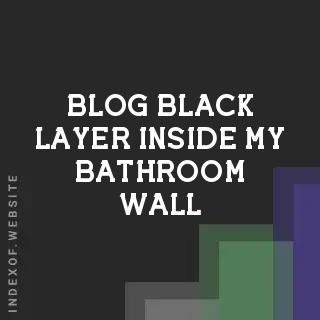 What Is the Black Layer Inside My Bathroom Wall? Identification Guide | Logo - Indexof